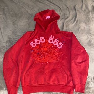 Young Thug Spider Worldwide Angel Number 555 Hoodie Red